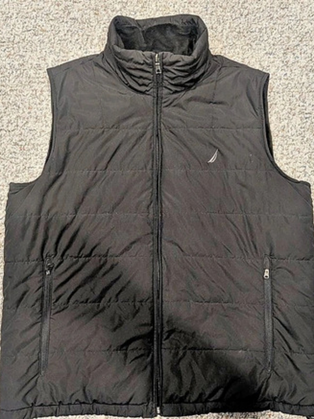 Nautica Men's Black Quilted Vest Large 25 Or Best Offer